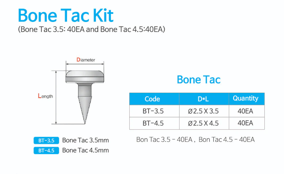 Titanium Bone Tac Master (Short 40, Long 40), TBM-03