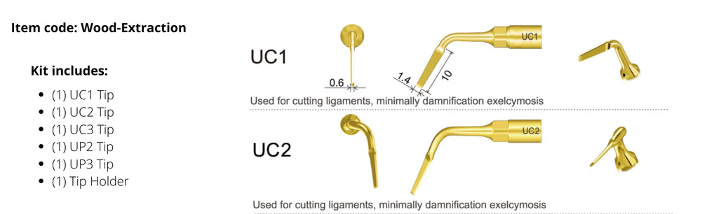 Piezo Surgical Tip Kit - Extraction DONT USE